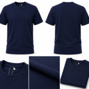 Navy Blue T Shirt for Men – Premium Ocean Navy Everyday Tee | Ploceia Wolft - Image 4