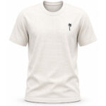 White Waffle T Shirt for Men – Premium Arctic White Textured Tee | Ploceia Coastline