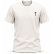 White Waffle T Shirt for Men – Premium Arctic White Textured Tee | Ploceia Coastline