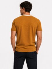 Mustard Brown T Shirt – Premium Brown Textured T-Shirt for Men | Ploceia Moonk - Image 9