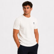 White Waffle T Shirt for Men – Premium Arctic White Textured Tee | Ploceia Coastline - Image 9