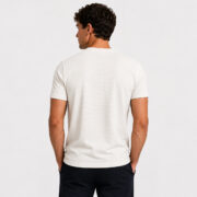White Waffle T Shirt for Men – Premium Arctic White Textured Tee | Ploceia Coastline - Image 10