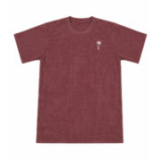 Waffle T Shirt for Men – Premium Dusty Plum Textured Tee | Ploceia Coastline - Image 2