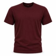 Maroon T Shirt for Men – Premium Burgundy Everyday Tee | Ploceia Wolft