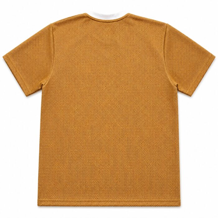 Mustard Brown T Shirt – Premium Brown Textured T-Shirt for Men | Ploceia Moonk - Image 2