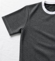 Popcorn T Shirt for Men – Premium Textured Dark Ash T-Shirt | Ploceia Moonk - Image 3