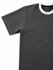 Popcorn T Shirt for Men – Premium Textured Dark Ash T-Shirt | Ploceia Moonk - Image 6