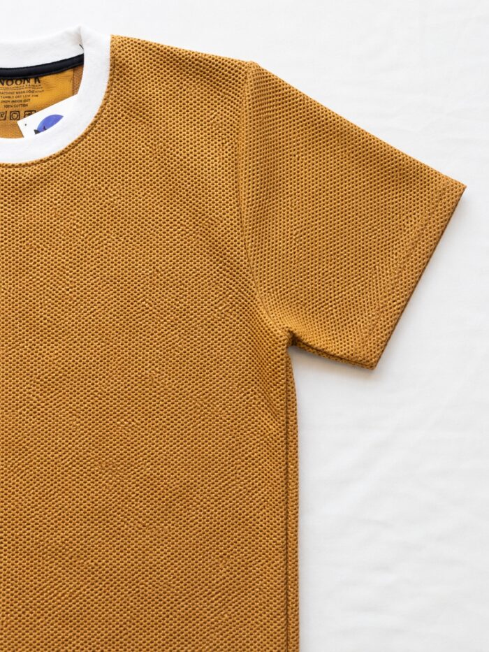Mustard Brown T Shirt – Premium Brown Textured T-Shirt for Men | Ploceia Moonk - Image 5