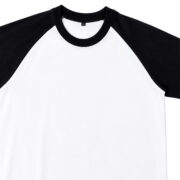 Black and White Raglan T Shirt for Men – Premium Two Tone Tee | Ploceia Wolf - Image 4